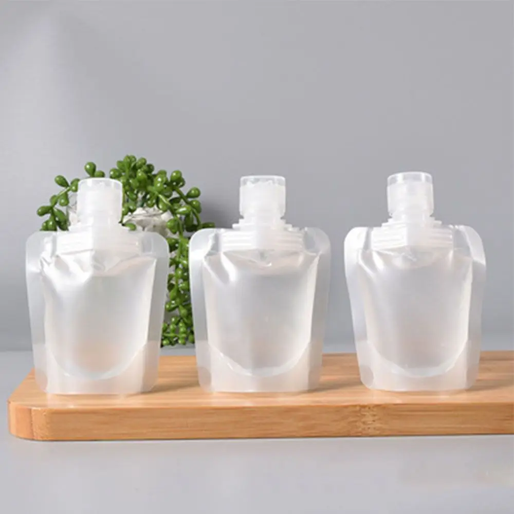 Multiple models Spout Pouch Plastic Transparent Clamshell Packaging Refillable Bottles Makeup Packing Bag Subpack The Liquid