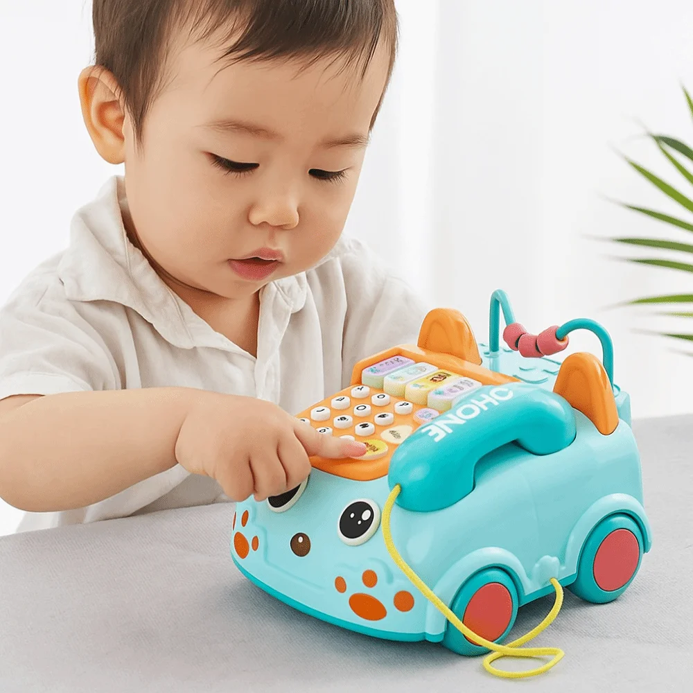 Telefono cellulare ABS Telefono per bambini Simulazione Puzzle Baby Piano Musica Luce Musica divertente Voce Macchina per l'apprendimento elettronico Regali divertenti