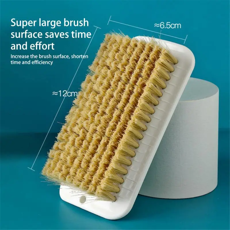 

Soft Bristle Laundry Brush Convenient Anti-slip Handle Gentle On Clothes Ergonomic Design Durable Plastic Household Products