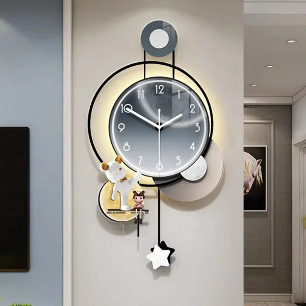 

Nordic Design Wall Clock Kids Room Kawaii Automatic Designer Wall Clock Creative Unusual Reloj Digital Pared Household Goods