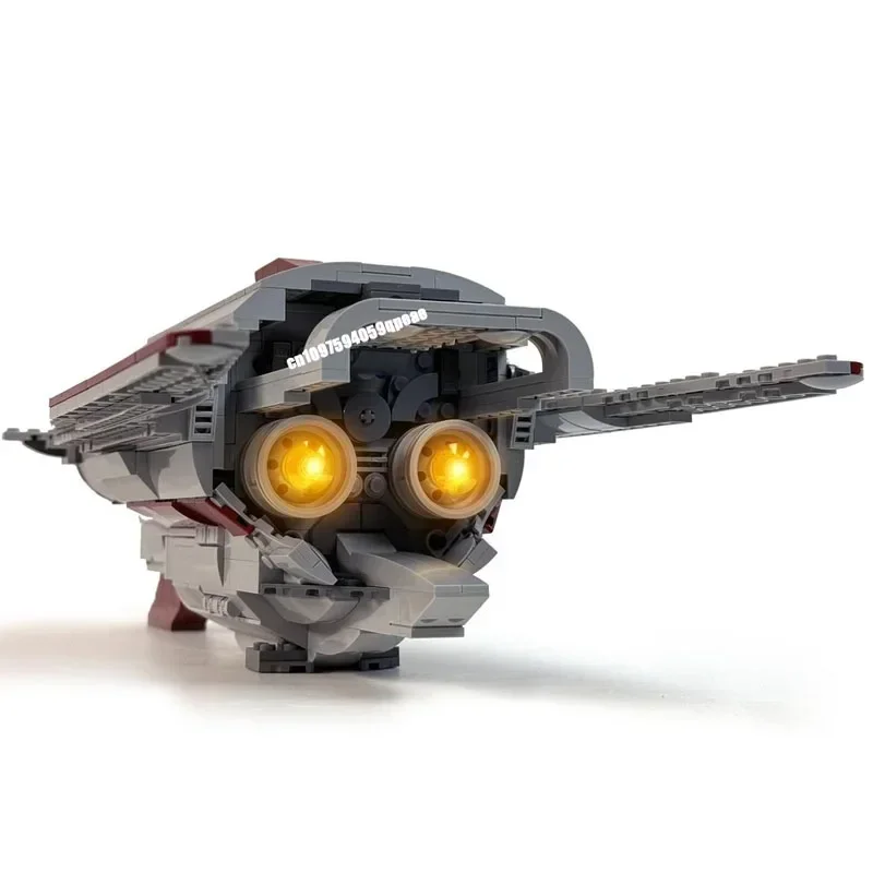 Nieuwe 1311 Stuks Beroemde Star Battle Movie Moc Polan 717 Transport Spacefighter Model Creatieve Ideeën Kind Speelgoed Geschenken Custom puzzel