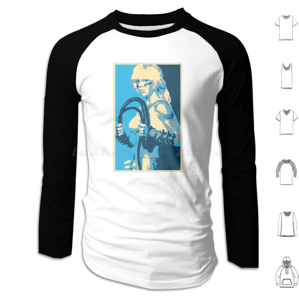 Pop Art Illustration Wendy O Williams Plasmatics Hoodie cotton Long Sleeve Wendy Williams Wendy O Williams Plasmatics 70s 80s