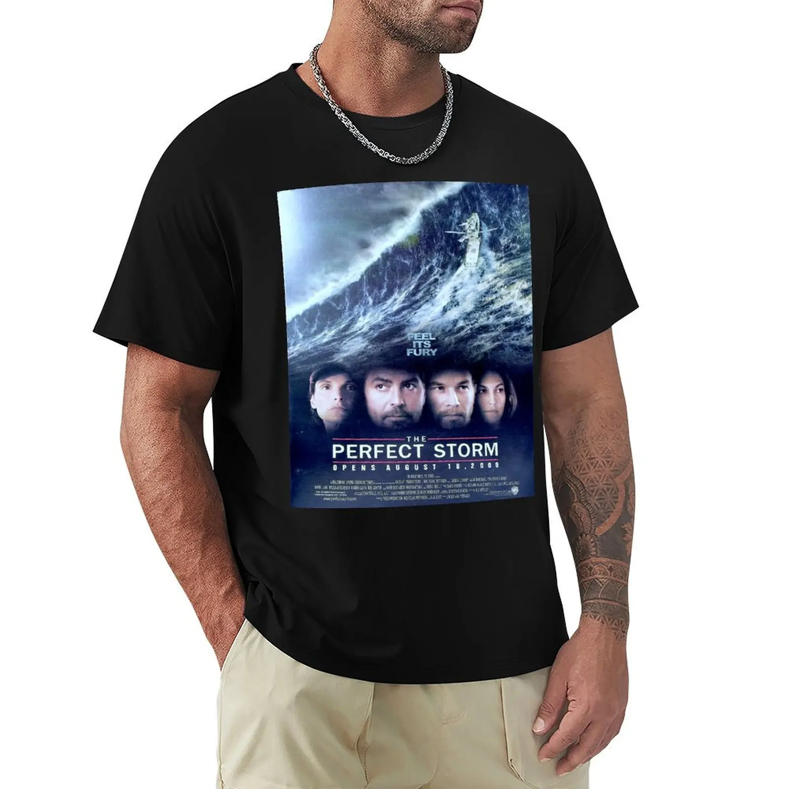 

THE PERFECT STORM (2000) Handbill Art: Capturing the Essence of a Timeless Film T-Shirt Clothing customs Men's t-shirt