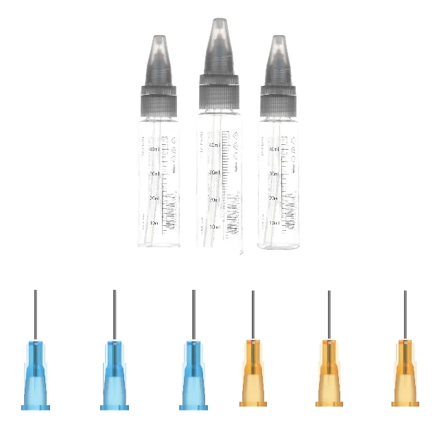 DSPIAE PT-AB Wash-Free Airbrush Accessories 0.3mm 0.5mm Spray Needle for Wash-Free Airbrush Replacement 50ml Paint Mixing Bottle