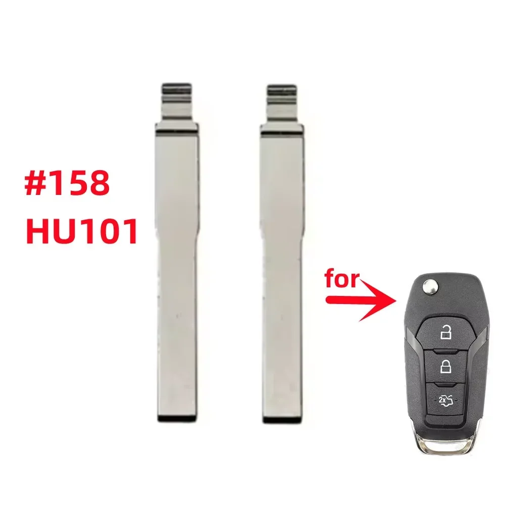 5/10/20PCS/LOT Car Key Blade HU101 Flip Key Blank NO.158 for KD KEYDIY Xhorse Remote for Ford Mondeo Ranger Fiesta S-MAX