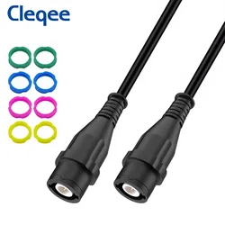 Cleqee P1202 BNC to BNC Male Plug Coaxial Cable Oscilloscope Test Lead 100CM BNC-BNC Test Wire Safety Universal BNC Q9 Connector