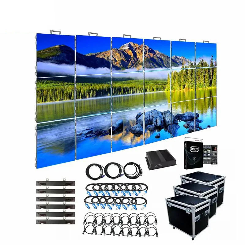 P2.9 P3.9 P4.8 Die Casting Aluminum Cabinet Indoor Outdoor Waterproof Stage Rental Led Screen