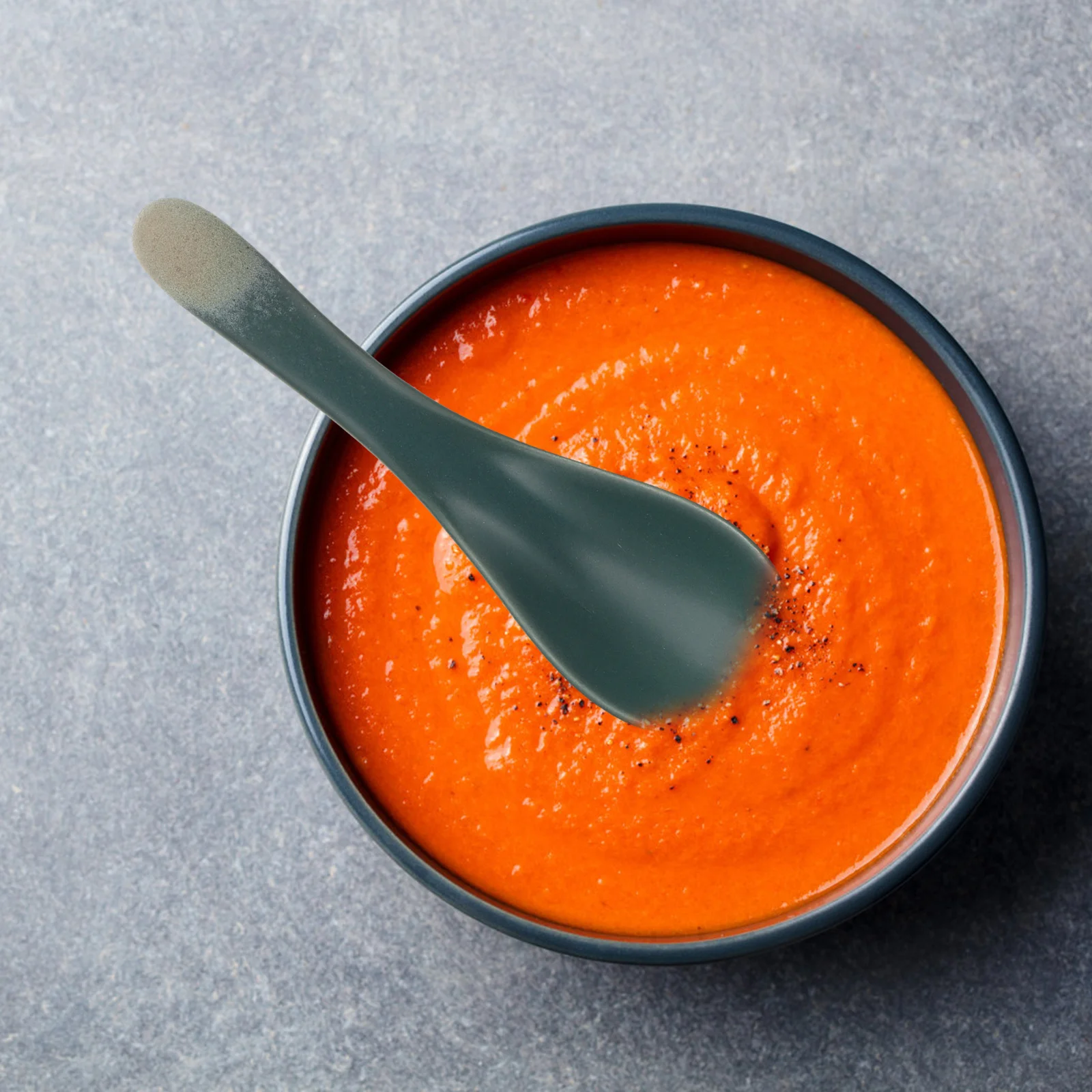 

STOBAZA 4pcs Ceramic Soup Spoon Japanese Ramen Noodles Porridge Udon Tableware Short Handle Black Food Serving Spoons