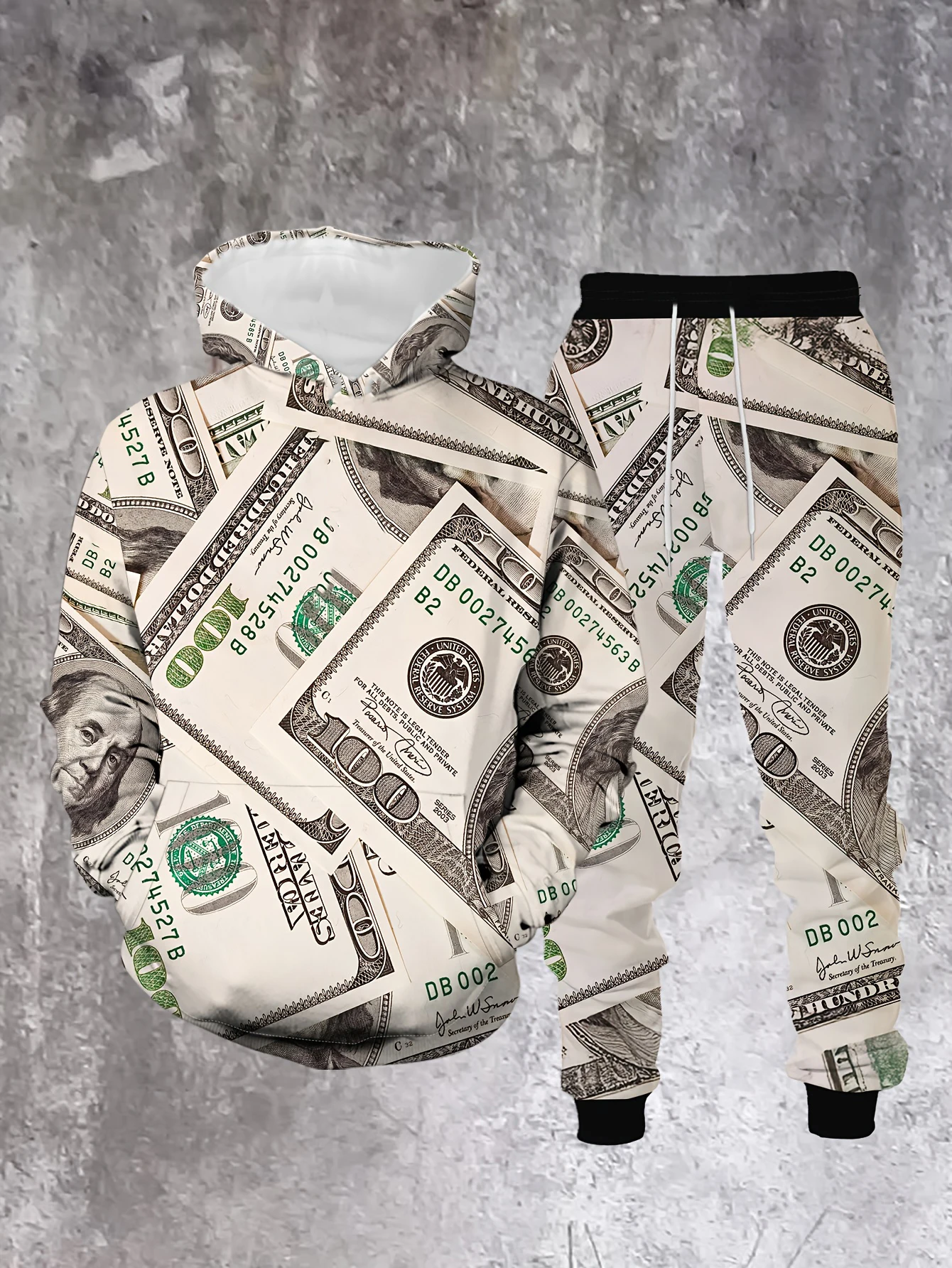 جديد وصول عادية الشتاء الخريف الدولارات ثلاثية الأبعاد مطبوعة هوديي وسراويل مجموعة رياضية 2 قطعة مجموعة ملابس رياضية الرجال الملابس الدعاوى