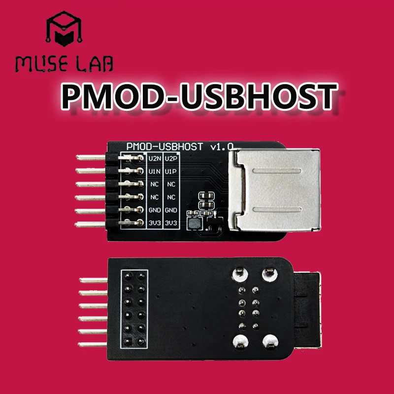 

PMOD-USBHOST Expansion Board Muse Lab Standard PMOD FPGA Expansion Module USB 2.0