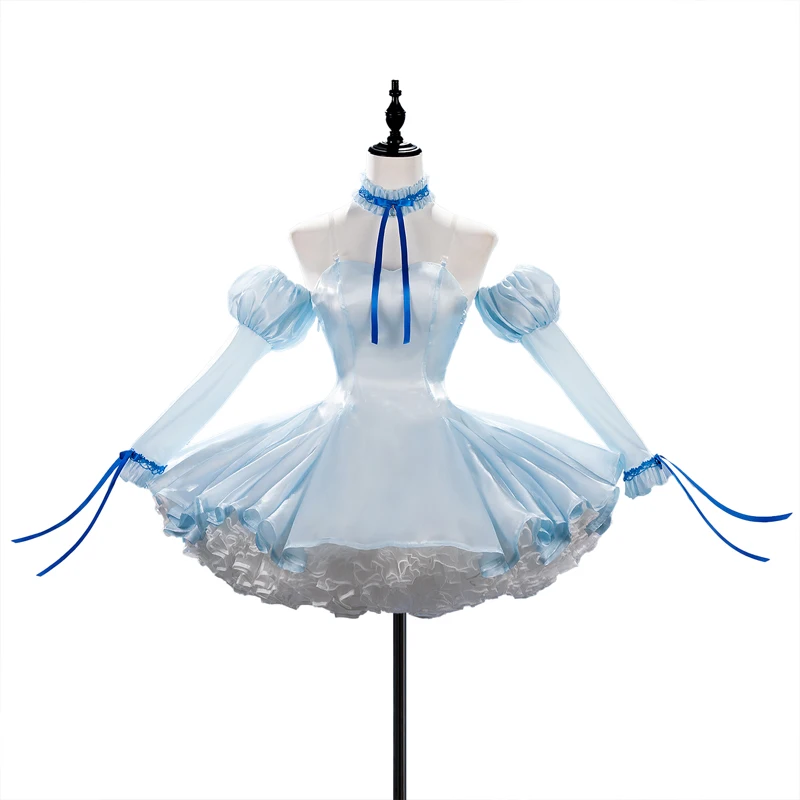 

2026 new Anime Chobits Blue Cute Dress Chobits Chi Cosplay Costume Halloween Christmas Carnival Suit