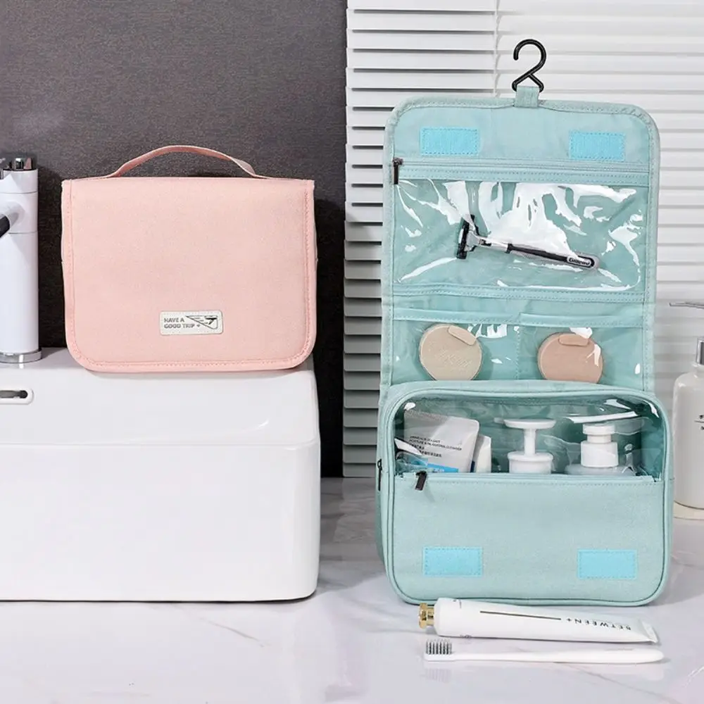 

Large Capacity Hanging Cosmetic Bag Waterproof with Hook Hook Wash Bag Multifunctional Skincare Storage Travel Toiletry Bag