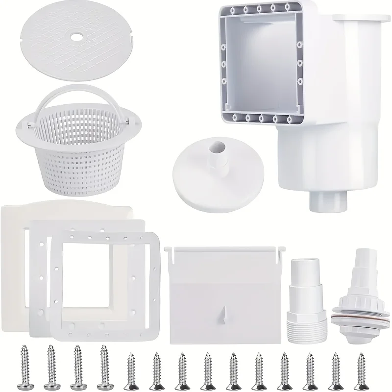 Universal Abs Plastic Pool Skimmer Accessory Cut In Installation Standard Swimming Pool Wall Replacement Fitting Accessories