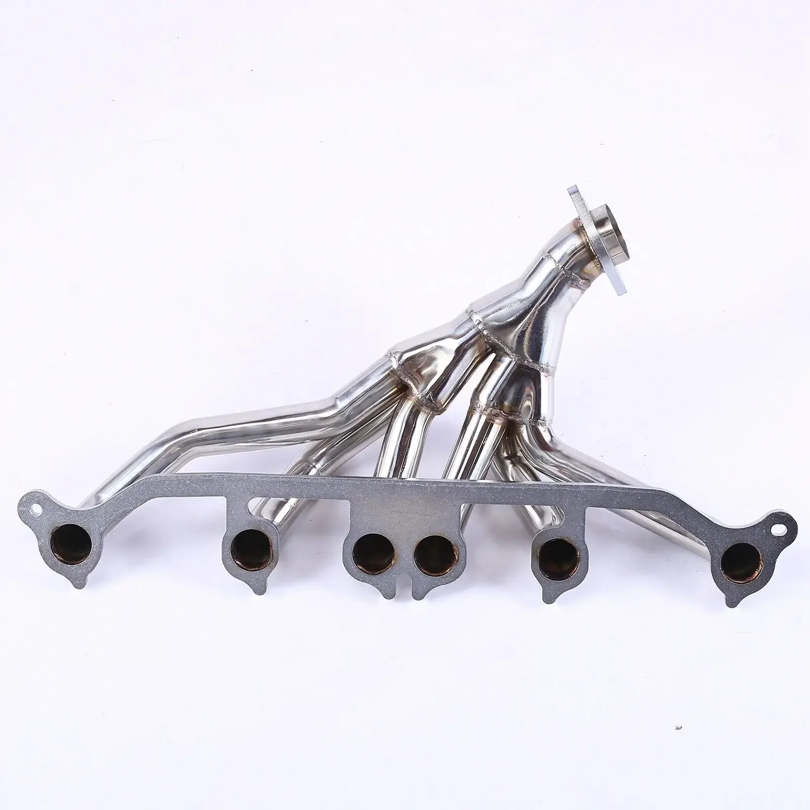 Stainless Steel Manifold Header Exhaust For 1991-1999 Jeep Wrangler YJ TJ Cherokee XJ Grand Cherokee ZJ 4.0L 6CYL Sliver 5