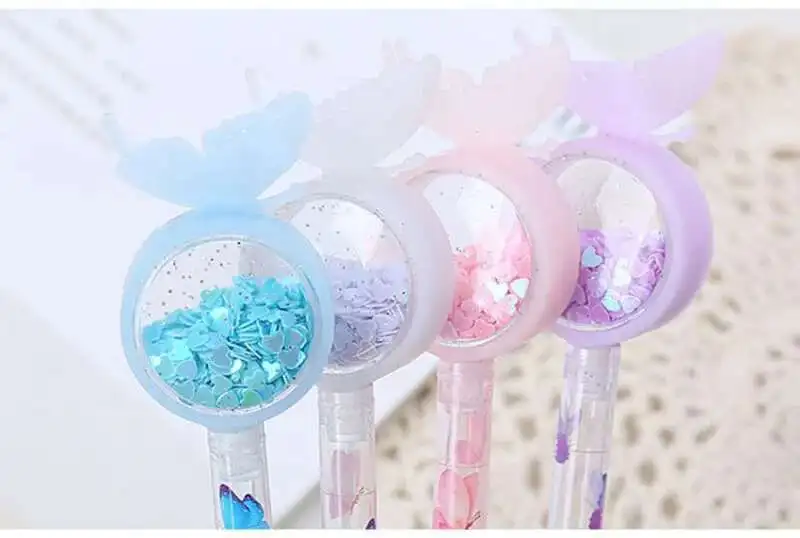 1-teiliges Lytwtw's Stationery Niedlicher Kawaii-Schmetterlings-Gelstift für Schule und Büro, kreativer, süßer, hübscher Stift – Detail 15