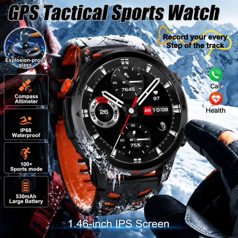 GPS Map Smart Watch Satellite Navigation 1.46