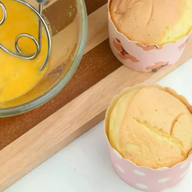 

1pcs Hand Blender DIY Danish Bread Stainless Steel Bakeware Dough Whisk Egg Beater Mixer Tool Wood Handle