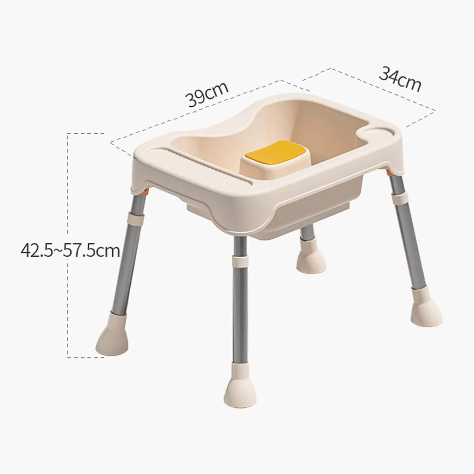 Hair Washing Basin Elderly Adjustable Stand Bathroom Accessories Washing Supplies Shampoo Bowl for Bedside Home Patients Elderly