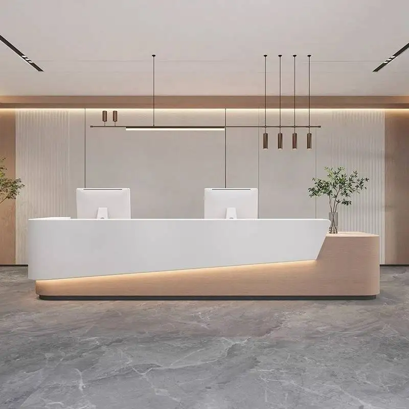 

Hotels Beauty Salon Reception Desks Restaurant Design Luxury Front Reception Desks Commericial Theke Rezeption Office Furniture