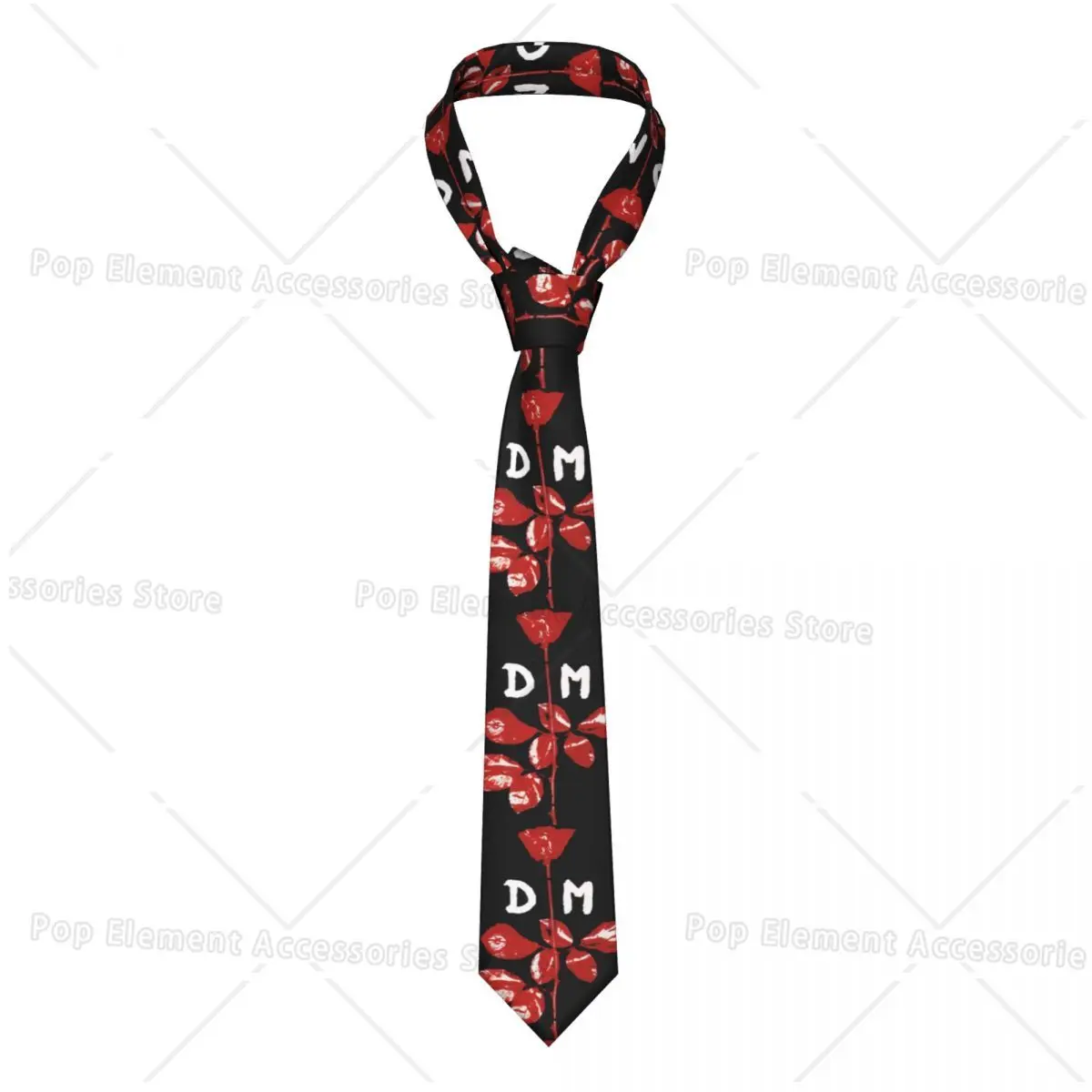 Electronic Rock Depeche Cool Mode Necktie Men's Custom Silk Neck Tie for Business