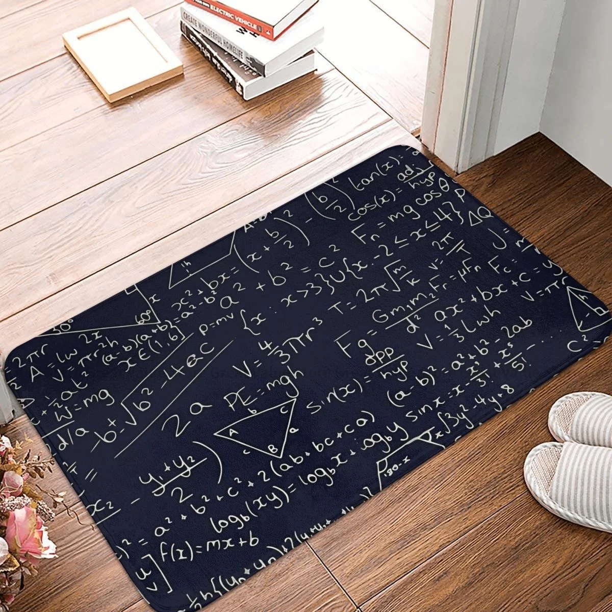 Geometry Pattern Non-slip Doormat Living Room Mat Maths Equations Hallway Carpet Welcome Rug Bedroom Decorative