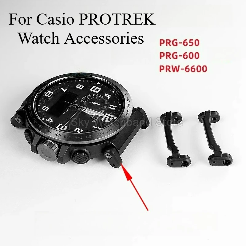 Black Special Size Watch Accessories for Casio PRG-650 PRW-6600 PRG600 with Seamless Connection Lightweight Offering Durability