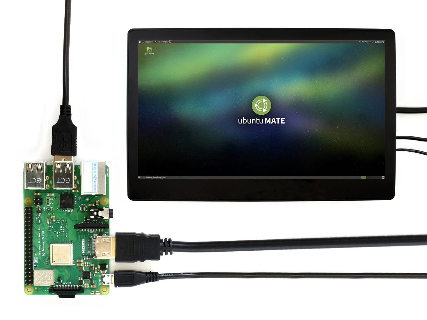 For 1080P RPI Monitor 11.6inch HDMI LCD IPS Touch Screen for Windows 10