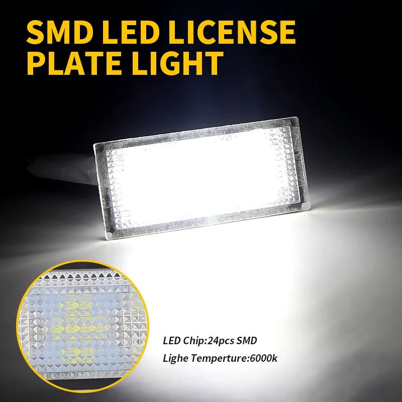 2PCS LED License Plate Lights Canbus For BMW E66 E65 7-Series 735i 2006 2007-2008 Number Plate Lamps 8T5Z13550A Car Accessories view 4