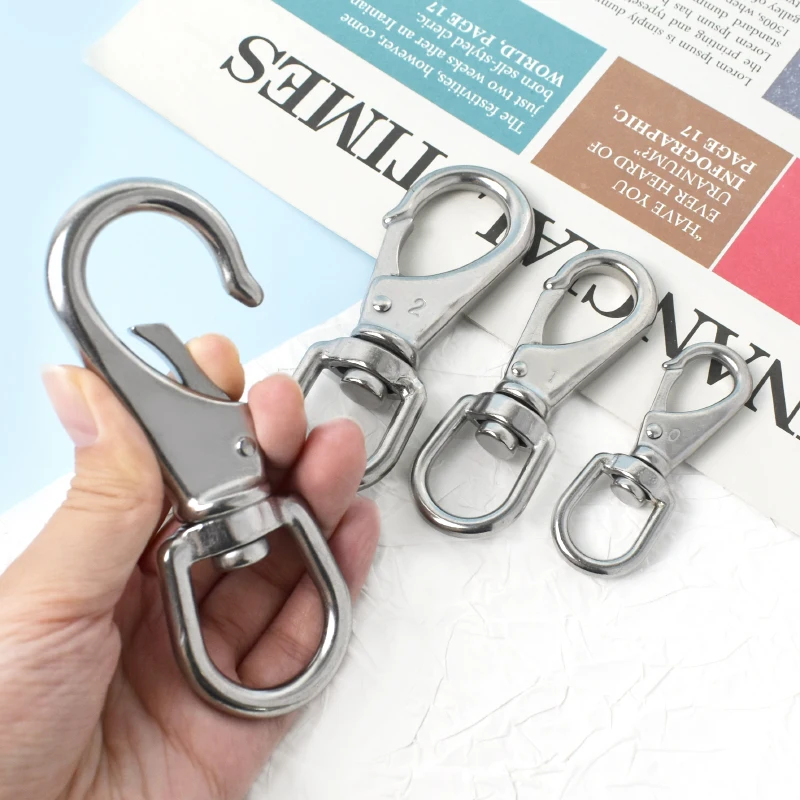 

2/3/5Pc Meetee 69-118mm Stainless Steel Spring Hook Swivel Lobster Clasp Home Keychain Dog Collar Connect Buckle DIY Accessories