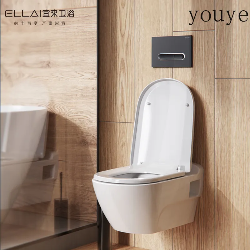 Wall-mounted toilet set integrated hidden water tank wall row ordinary toilet wall-mounted combination