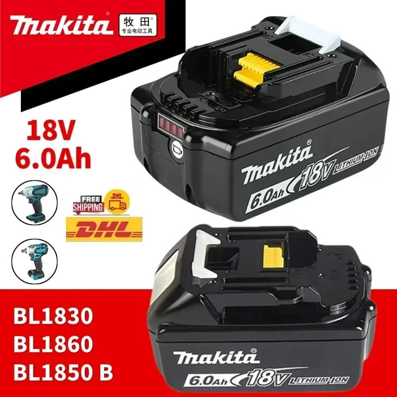 

Аккумулятор makita BL1860/BL1850B/BL1850/BL1840/BL1830, сменный аккумулятор с отверткой и зарядным устройством, 18 в, оригинал