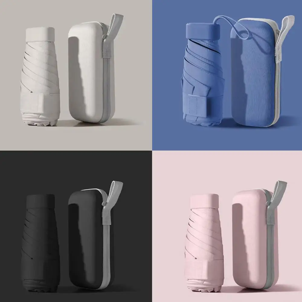 Compact Pocket Umbrella – Weather Versatile, Six-Fold Design for Easy Carry, Durable Construction for Sun and Rain Protection