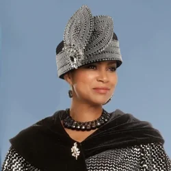 Newest Women Satin Cloth Rhinestone Church Hat Elegant Photography Top Hat Fashion Female Banquet Fascinator Wedding Formal Hats