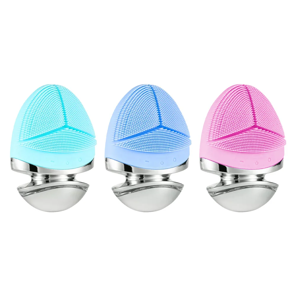 Silicone Facial Cleansing Brush Electric Face Clean Devices Facial Massager Skin Cleaner Sonic Vibration Deep Pore Cleaning Tool