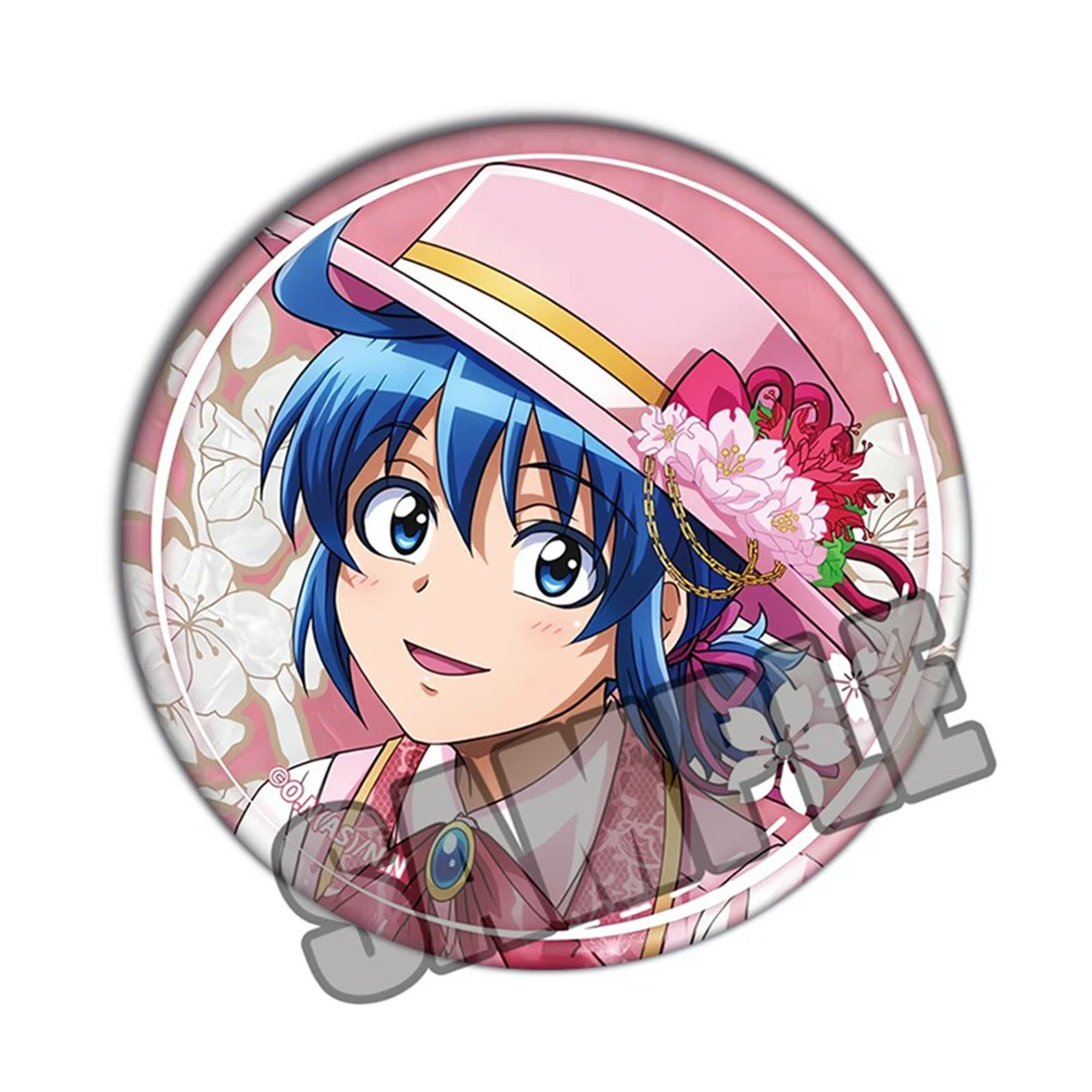 58mm Anime Welcome to Demon School Iruma-kun Sullivan‌ Sabnock Saburo Cosplay COSTUME Badge Pin SPTE Tinplate Brooch﻿ Prop Gilf