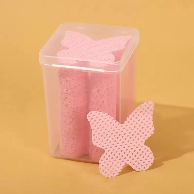 200pc Gel Nail Polish Remover Salviette Cleaner Manicure Nail Remover Salviette di cotone senza pelucchi Detergente Tampone di carta Strumento di trucco Commercio all'ingrosso