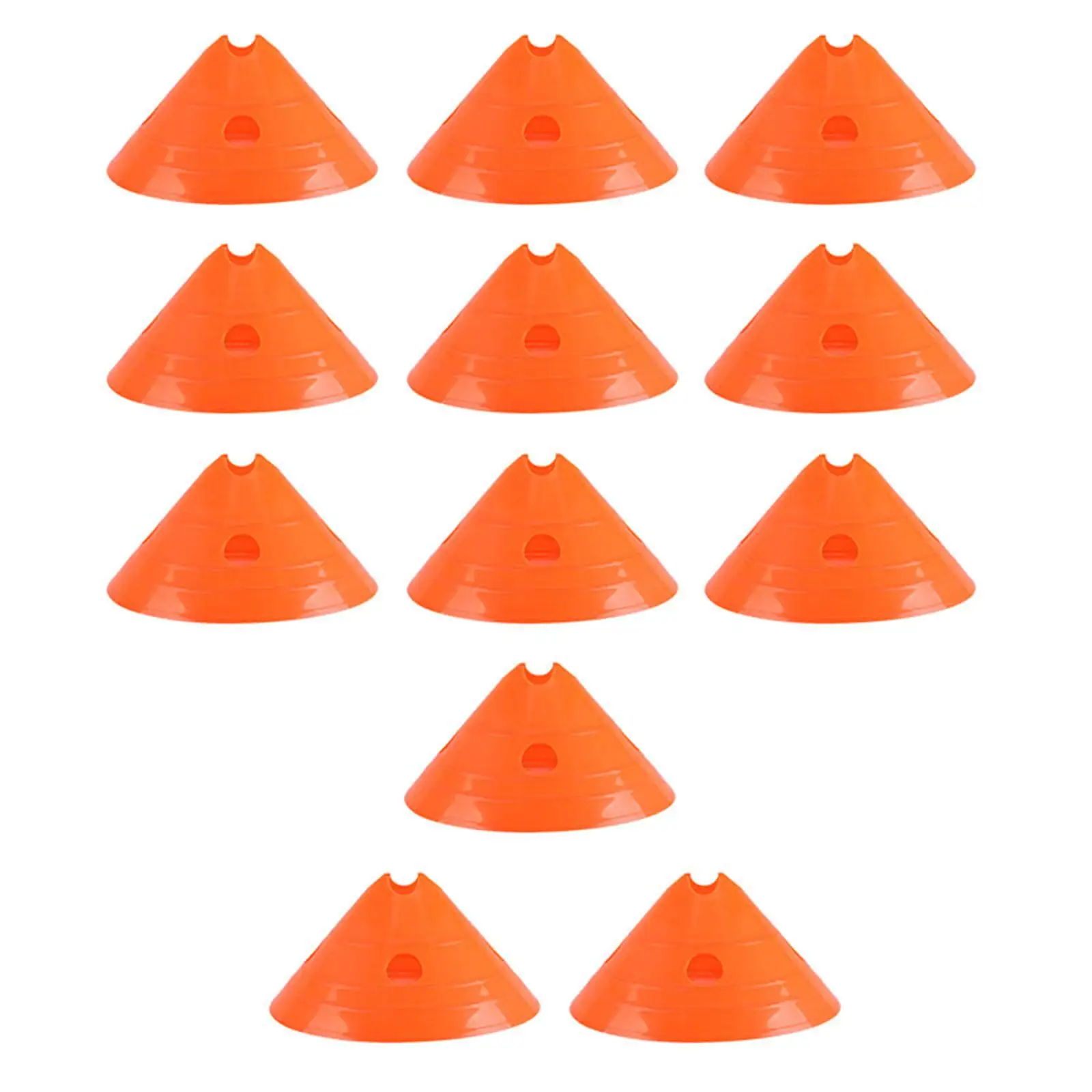 

12x Football Training Cones Soccer Disc Cones School Sports Cones Agility Training for Running Dribbling Skating Rugby Skill