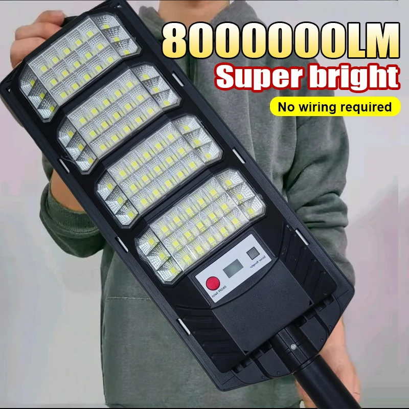 【セール中】800000LM太陽導かれたライト超明るい84LED太陽街灯屋外日光モーションセンサー庭ランプ防水壁ライト