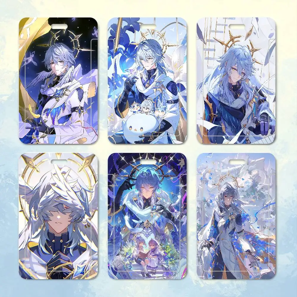 Sunday Robin Honkai Star Rail Plastic Card Holder Worker ID Card Clear Transparent Employee Visitor Pass