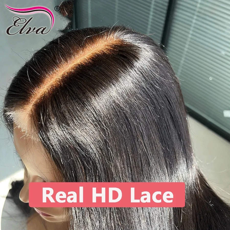 

Elva Real 2x6 HD Кружевная застежка Прямые необработанные девственные человеческие волосы Один узлы Натуральная линия волос Ультратонкое невидимое HD кружево