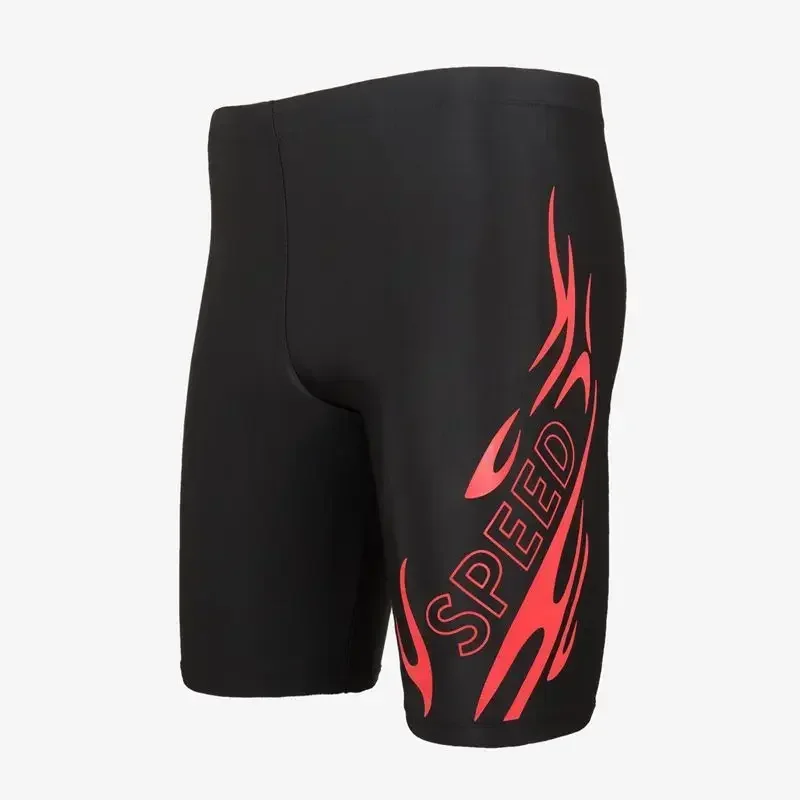 Men Quick-drying Swimming Trunks Moisture-wicking Swimwear High Waist Letter Print Men's Swim Shorts for Sports Surfing Quick image 2