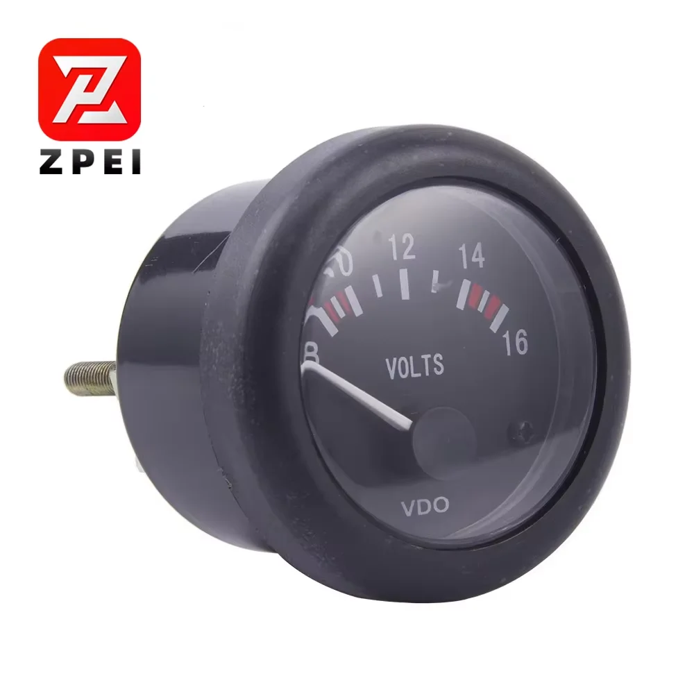 High Quality Diesel Generator Parts Accessories VDO Round 12v Voltage Gauge 24v Optional Meter