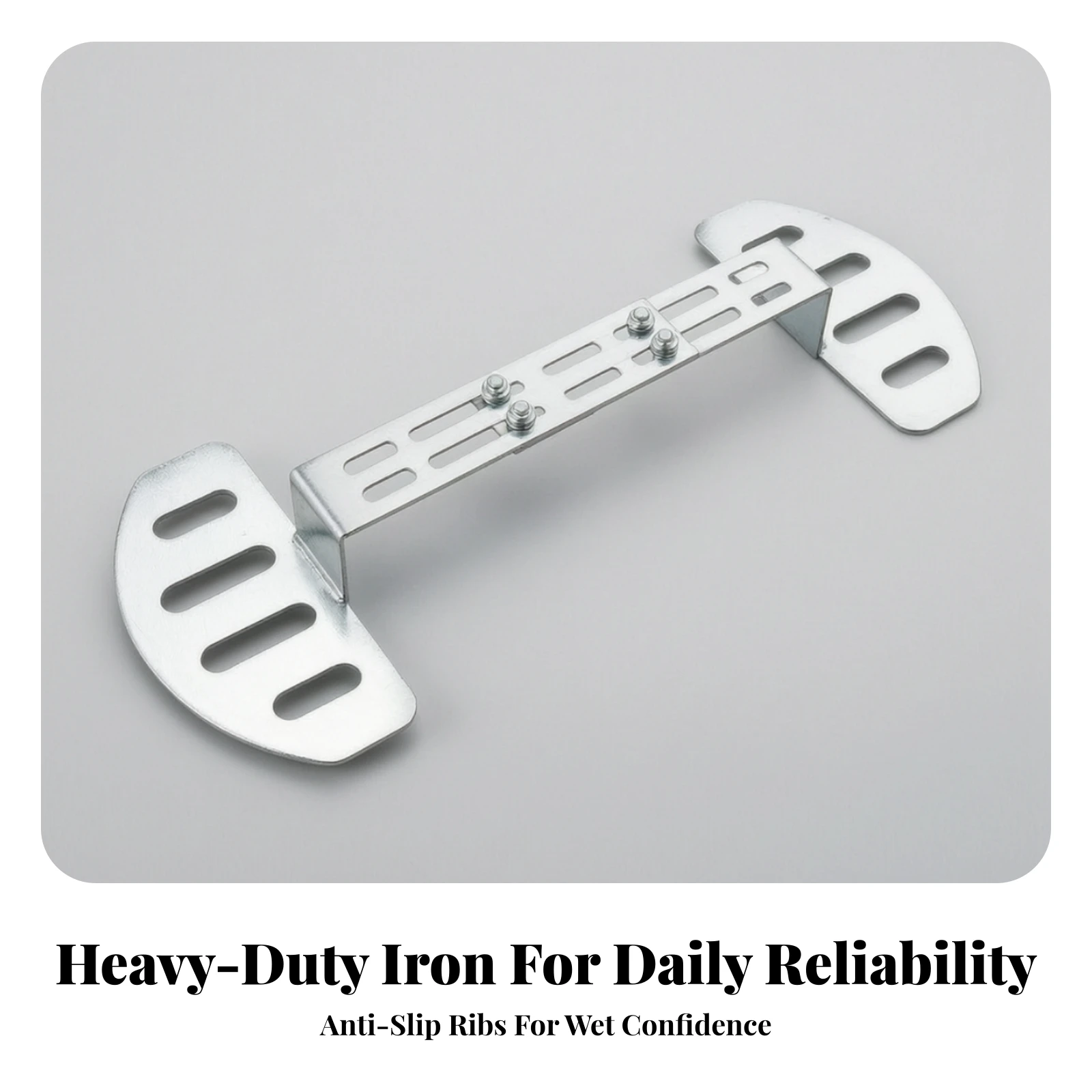 Electric Vehicle Footrest Sturdy Adjustable EV Front Footrest Anti-Slip Standing Foot Plate for Utility Riding