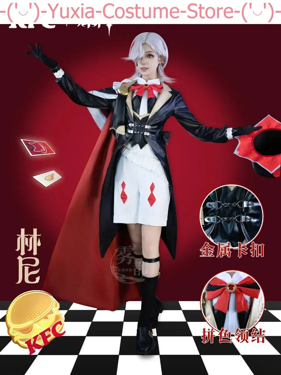 Genshin Impact Lynette Lyney Cosplay Costume Cos Game Anime Party Uniform Hallowen Play Role Clothes Clothing New