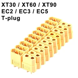 10 Pairs XT30 XT30U MR30 XT60 XT60H XT60U MR60 XT90 XT90H XT90-S EC2 EC3 EC5 T plug battery connector set RC parts