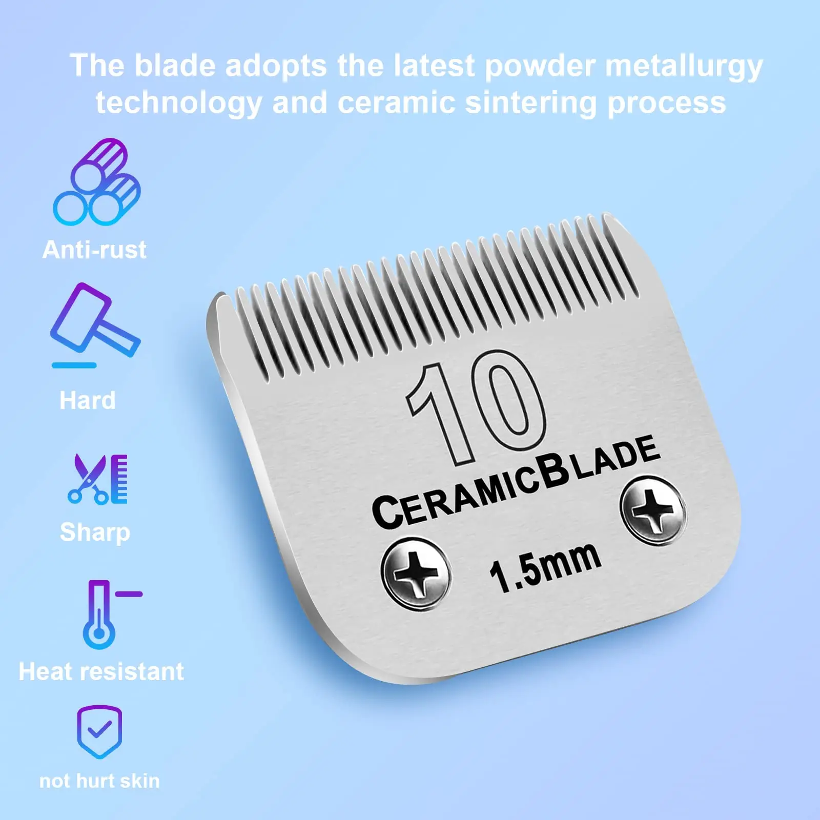 Pet Dog Cat Trimmers Grooming Detachable Blade Set Compatible with Andis, Oster A5, Wahl KM Series Professional Animals Clipper