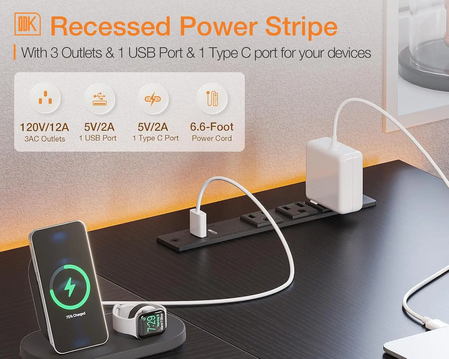 Meja Komputer Gaming Bentuk L Kecil 40 Inci dengan Stopkontak, Rak Penyimpanan yang Dapat Dibalik & Dudukan PC untuk Kantor Rumah