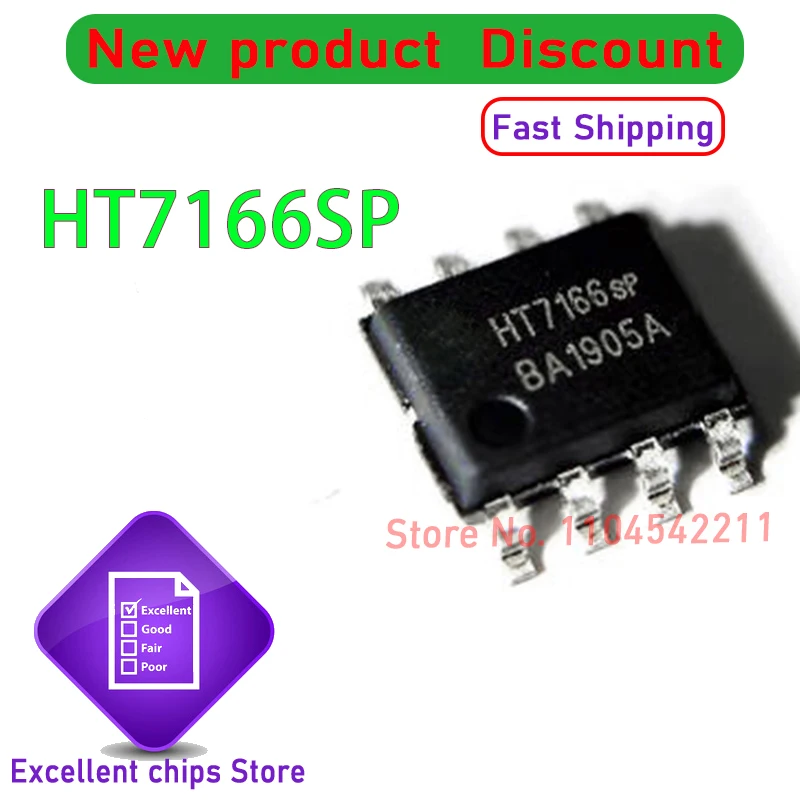 1PCS~50PCS/LOT HT7166SP SOP-8 New Original Genuine Ic