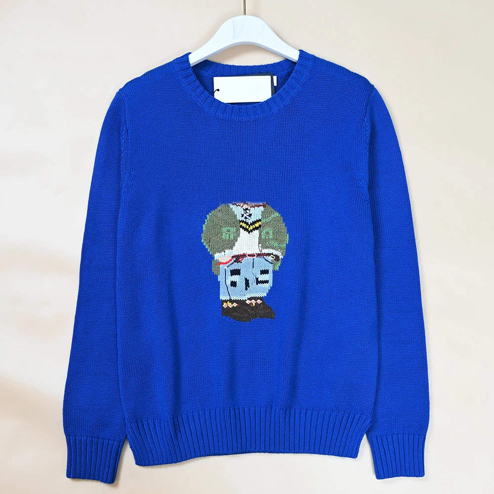 

Elegant Knitted Knitwear Set with Embroidered Cartoon Pattern for Women Outerwear Spring Autumn New Style Ladies Fashion