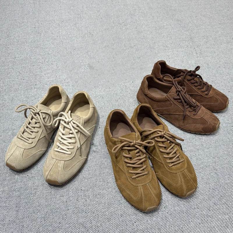 AIYUQI 2026 New Women's Sneakers Shoe Flat Non-slip German Training Shoes Women Plus Size Genuine Leather Spring Girl Shoes image 6